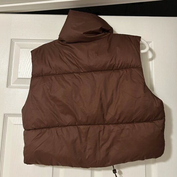 Brown Puffer Vest - Picture 2 of 2